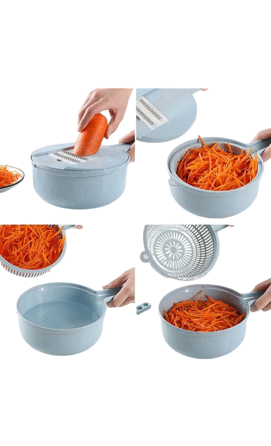 8 In 1 Mandoline Slicer Vegetable Slicer Potato Peeler Carrot Onion Grater With Strainer Vegetable Cutter Kitchen Accessories