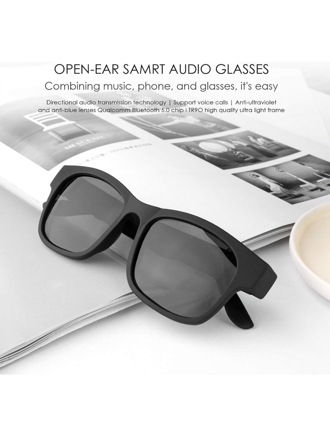 Wireless Touch Bluetooth Headset Sun Glasses