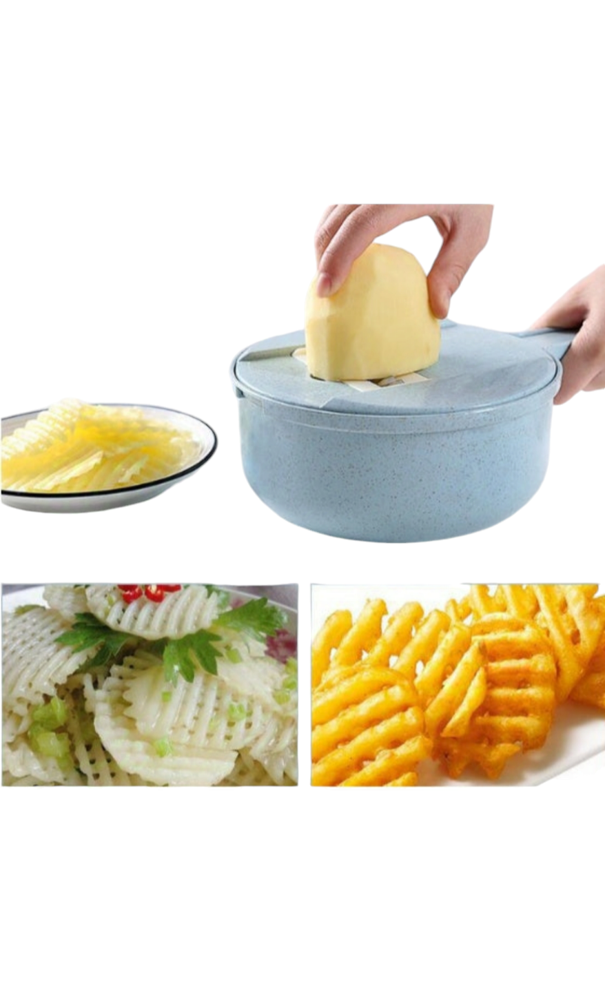 8 In 1 Mandoline Slicer Vegetable Slicer Potato Peeler Carrot Onion Grater With Strainer Vegetable Cutter Kitchen Accessories