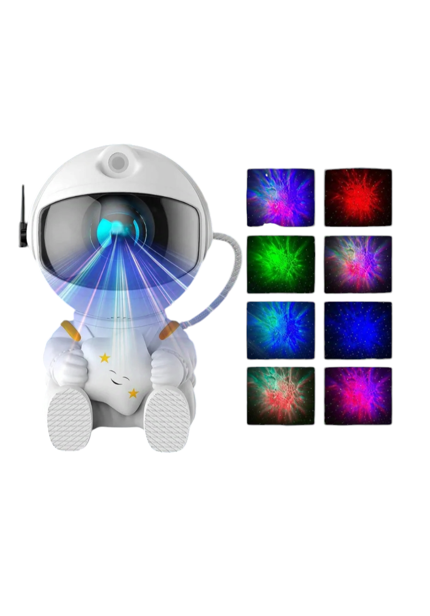 Creative Astronaut Galaxy Starry Sky Projector Nightlight USB Atmospher Bedroom Table Lamp